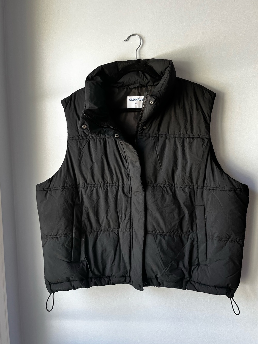 Women's Puffer Vest | Old Navy XL | Black Quilted